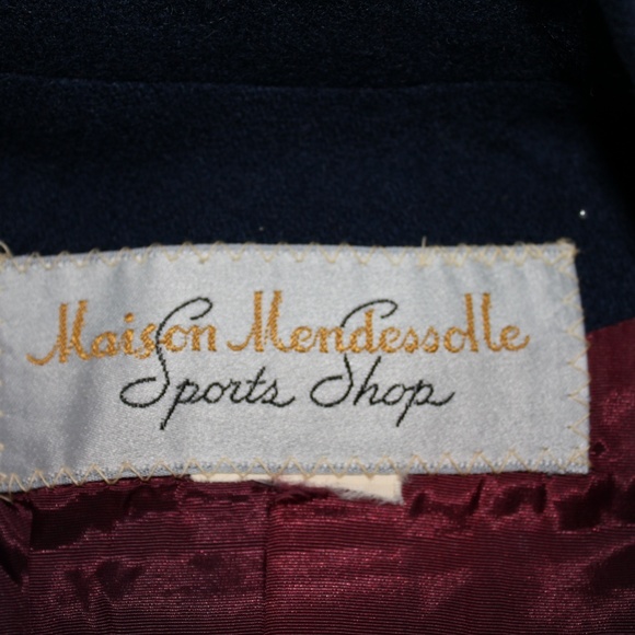 Blue wool blazer, size medium - Picture 3 of 4